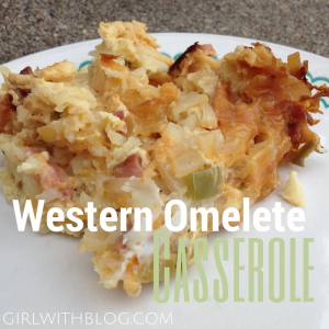 Western Omelet Casserole | girlwithblog.com
